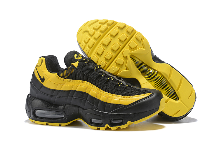 New Nike Air Max 95 Black Yellow - Click Image to Close